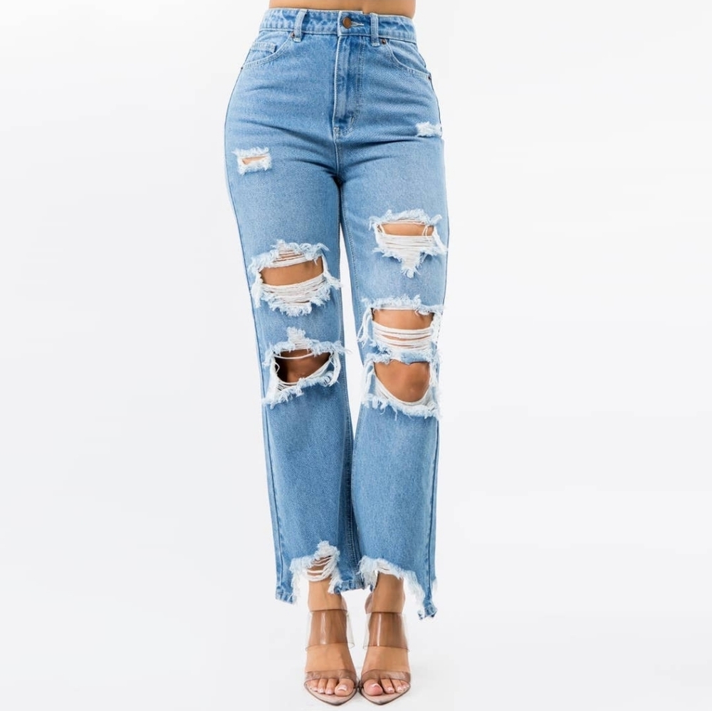 High waist mom jeans